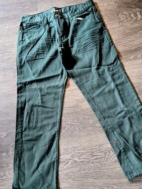 Men's Skinny Jeans in Dark Green